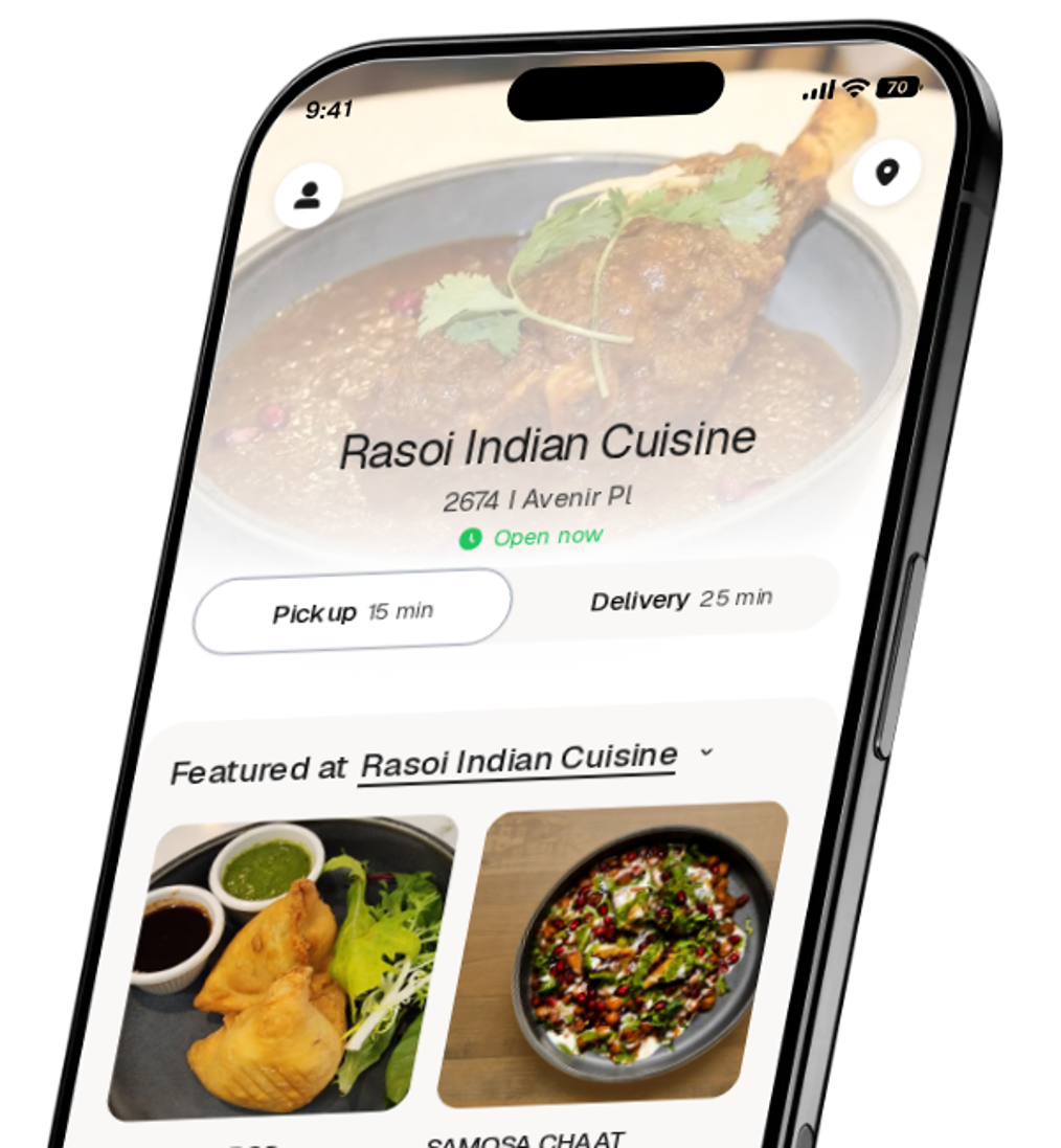 Rasoi Indian Cuisine app preview
