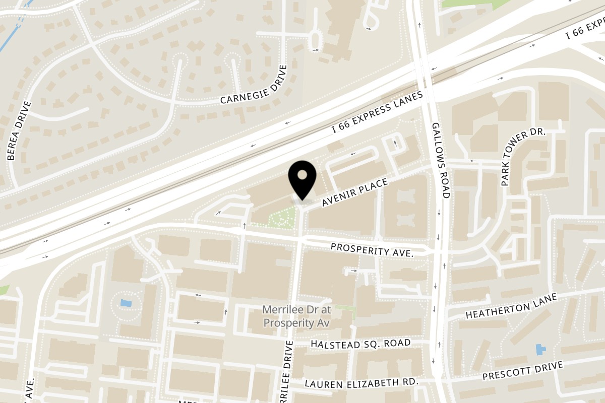 Map showing the location of Rasoi Indian Cuisine on 2674 I Avenir Pl in Vienna
